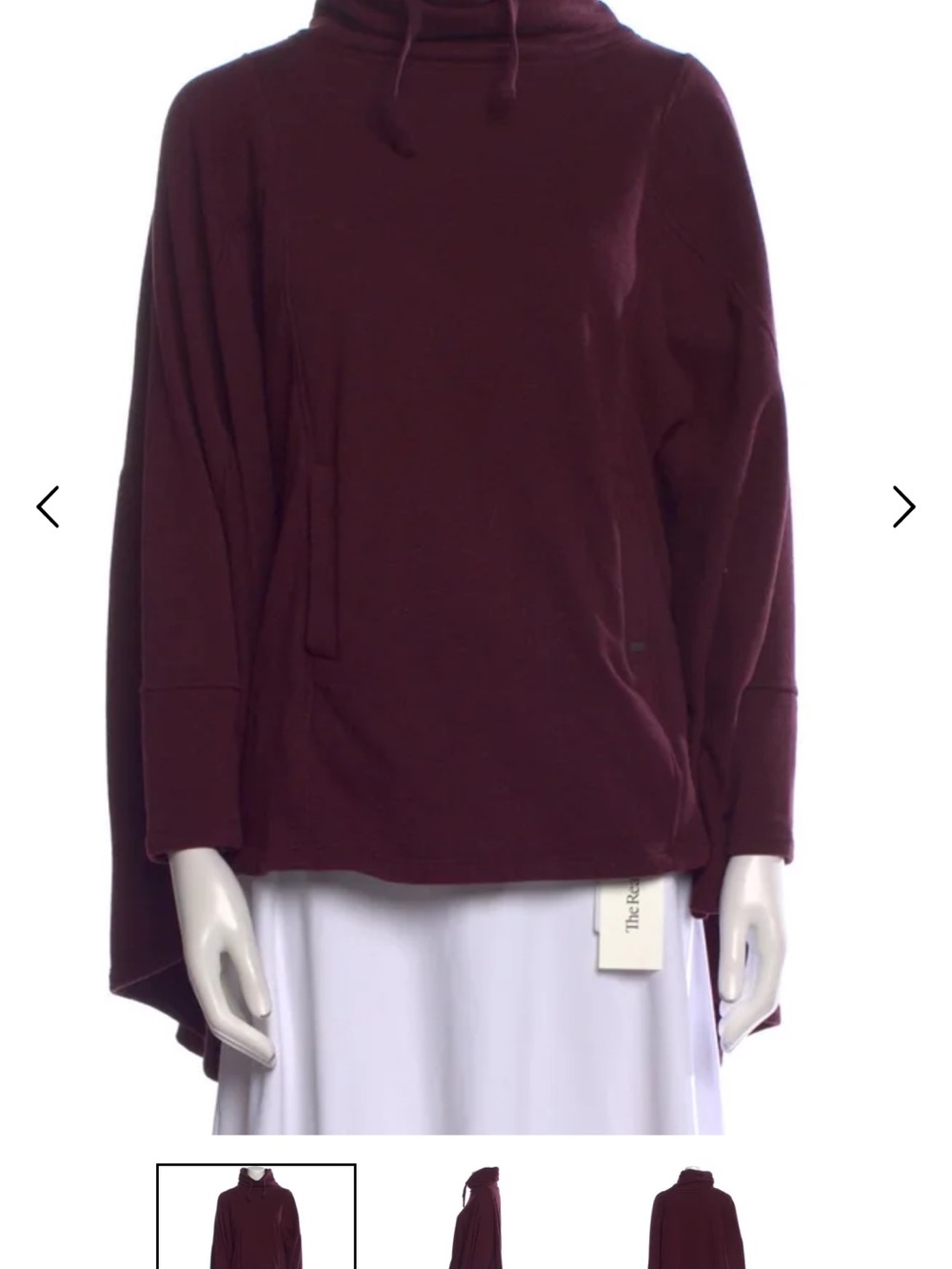 UGG Australian Pichot Poncho Batwing Cape XS/S Plum Burgundy Kangaroo Pocket